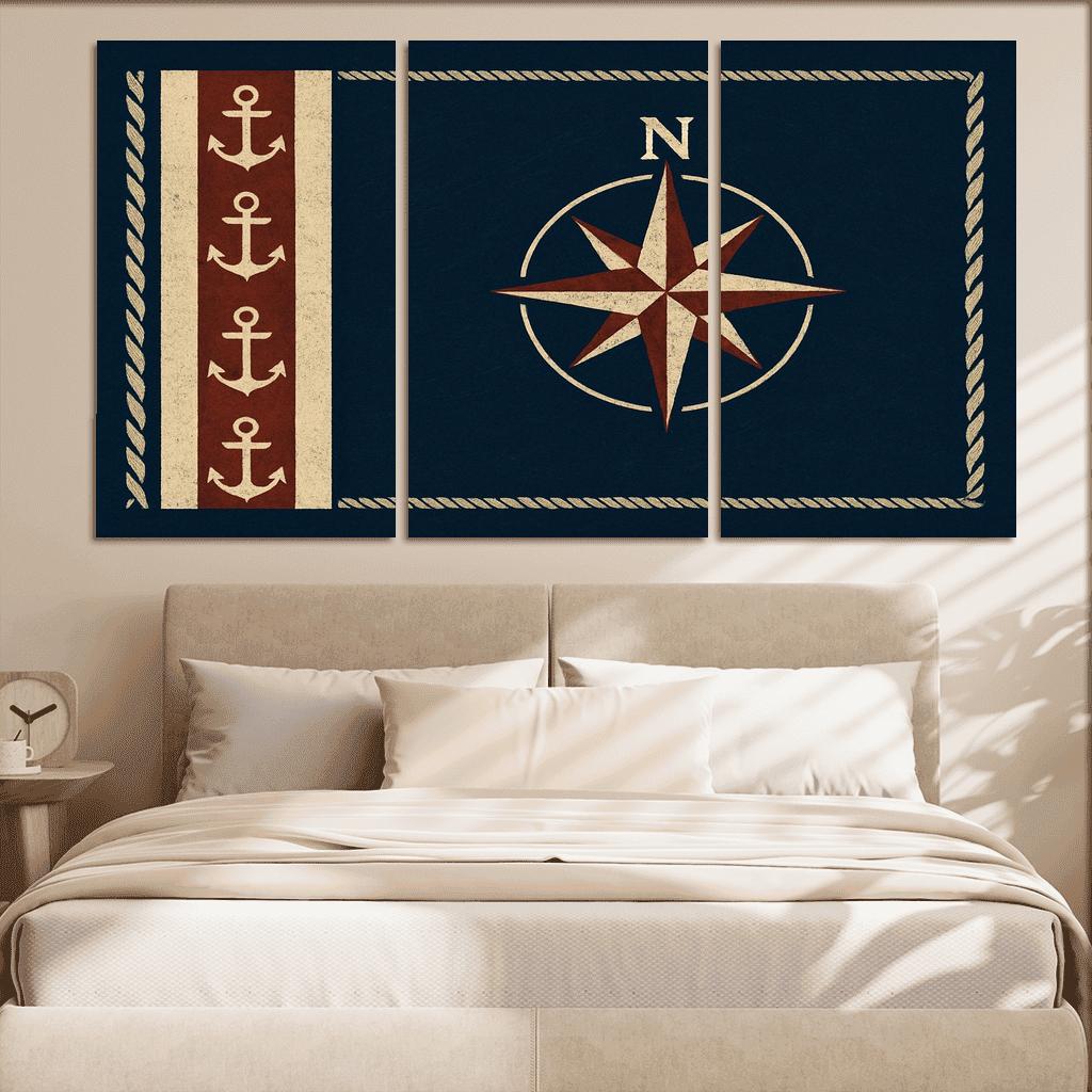 Mariner Banner abstract paintings frame