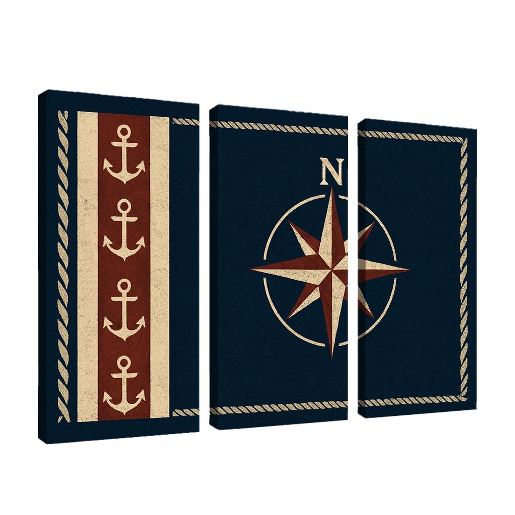 Mariner Banner abstract paintings frame