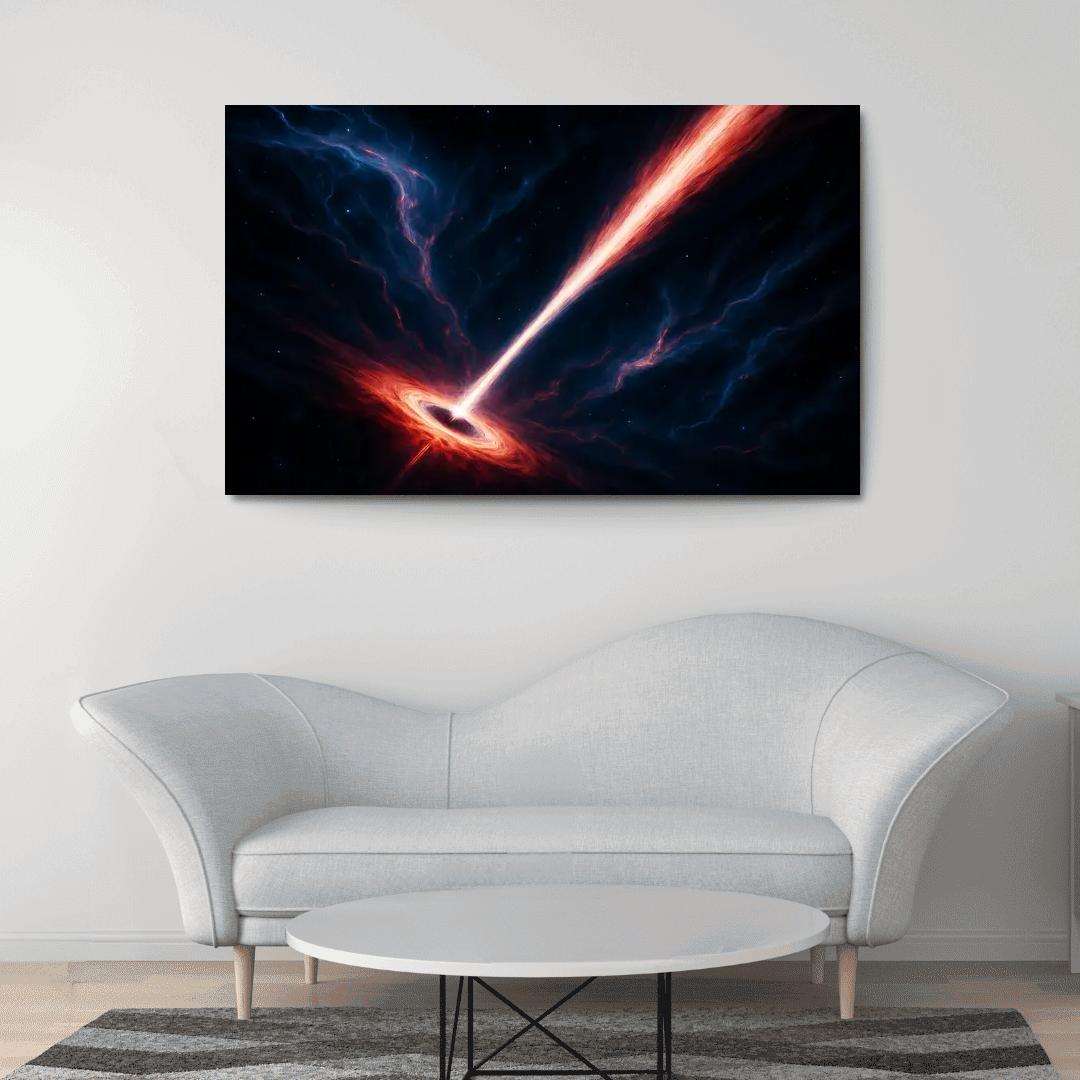 Relativistic Jets Over A Microquasar premium artwork frames