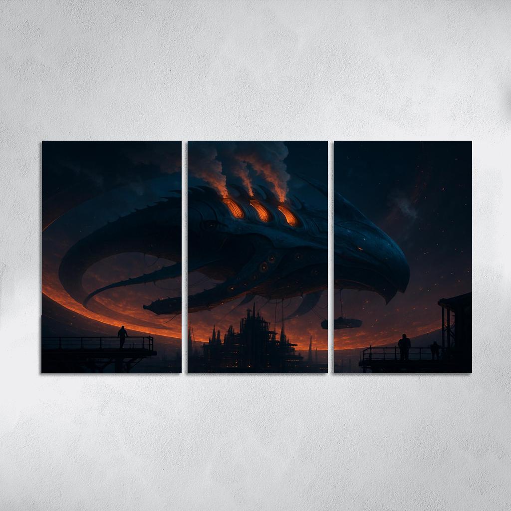 Aetherforge Leviathan canvas paintings frame