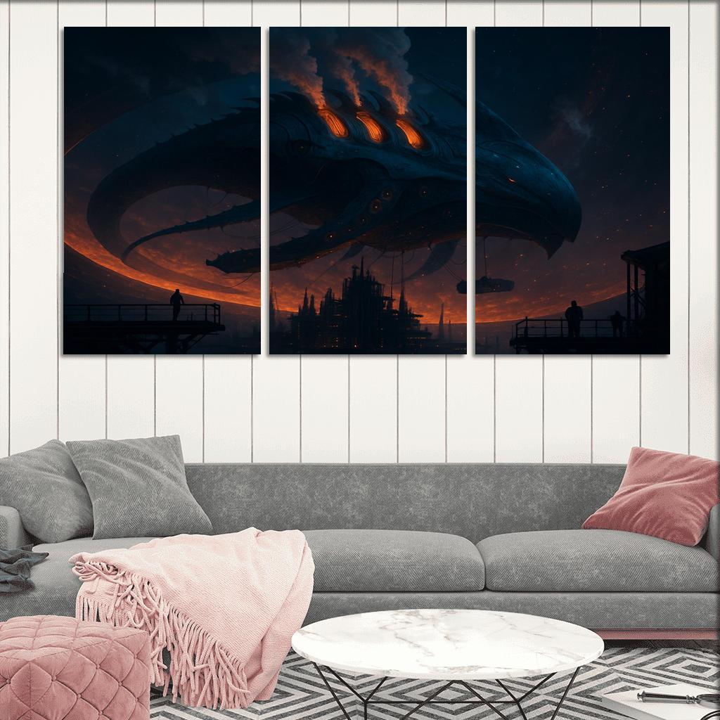 Aetherforge Leviathan canvas paintings frame
