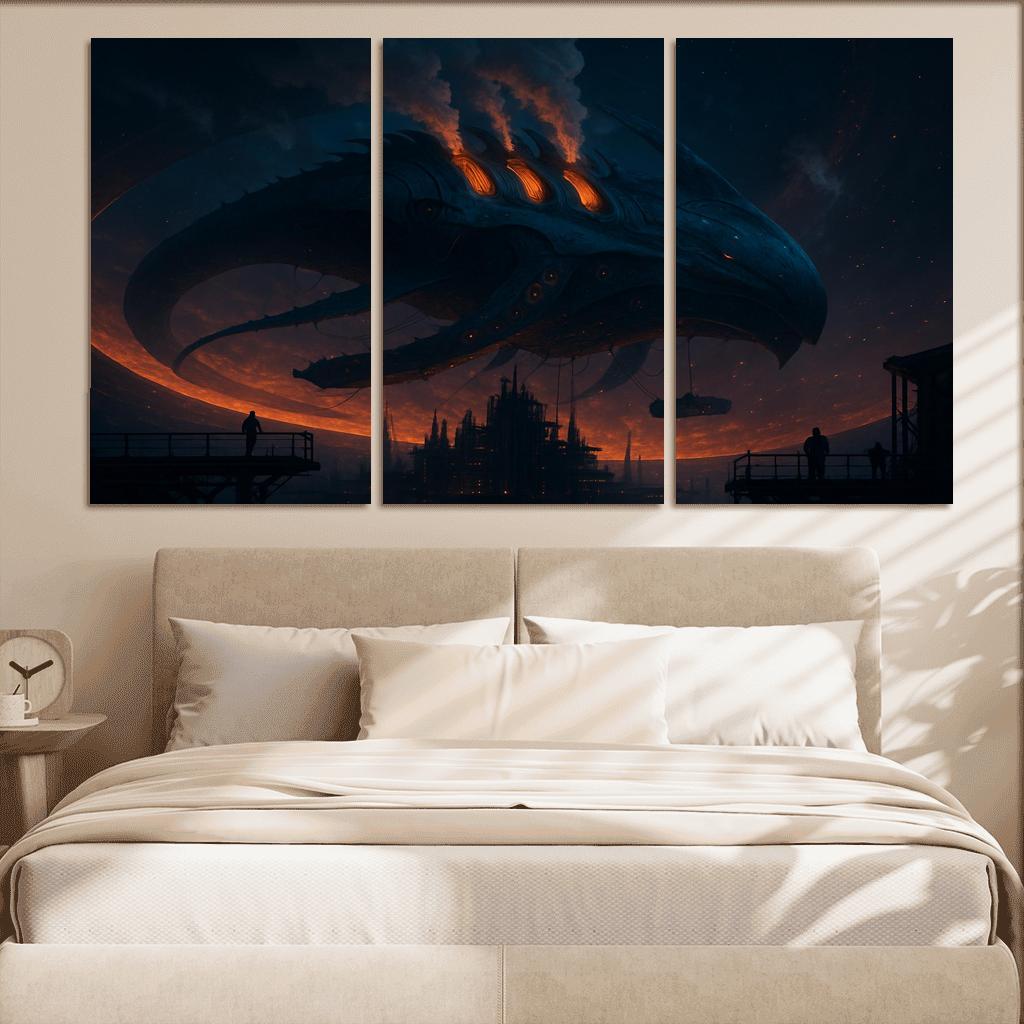 Aetherforge Leviathan canvas paintings frame
