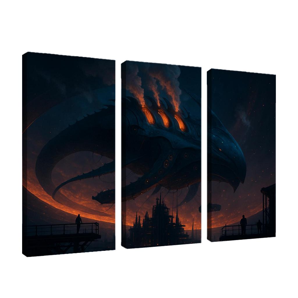 Aetherforge Leviathan canvas paintings frame