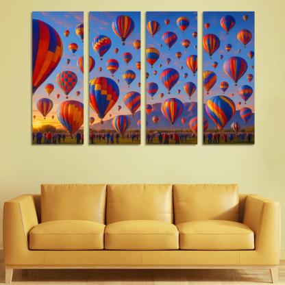 Albuquerque International Balloon Fiesta modern paintings frame