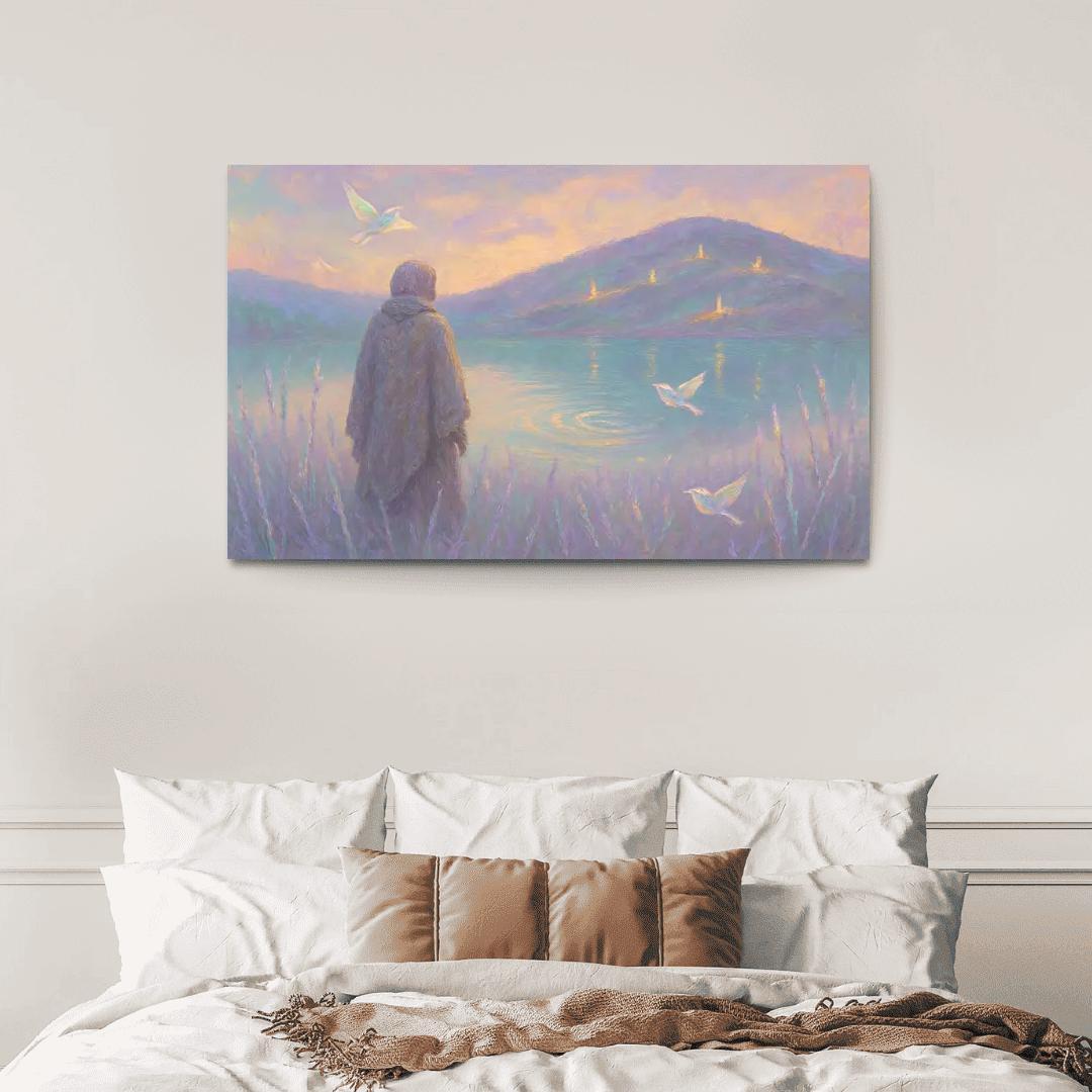 Glass Meadow Of Echoes modern paintings frame