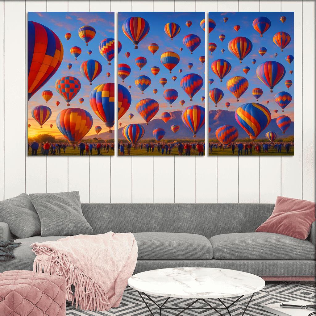 Albuquerque International Balloon Fiesta modern paintings frame