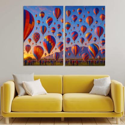 Albuquerque International Balloon Fiesta modern paintings frame