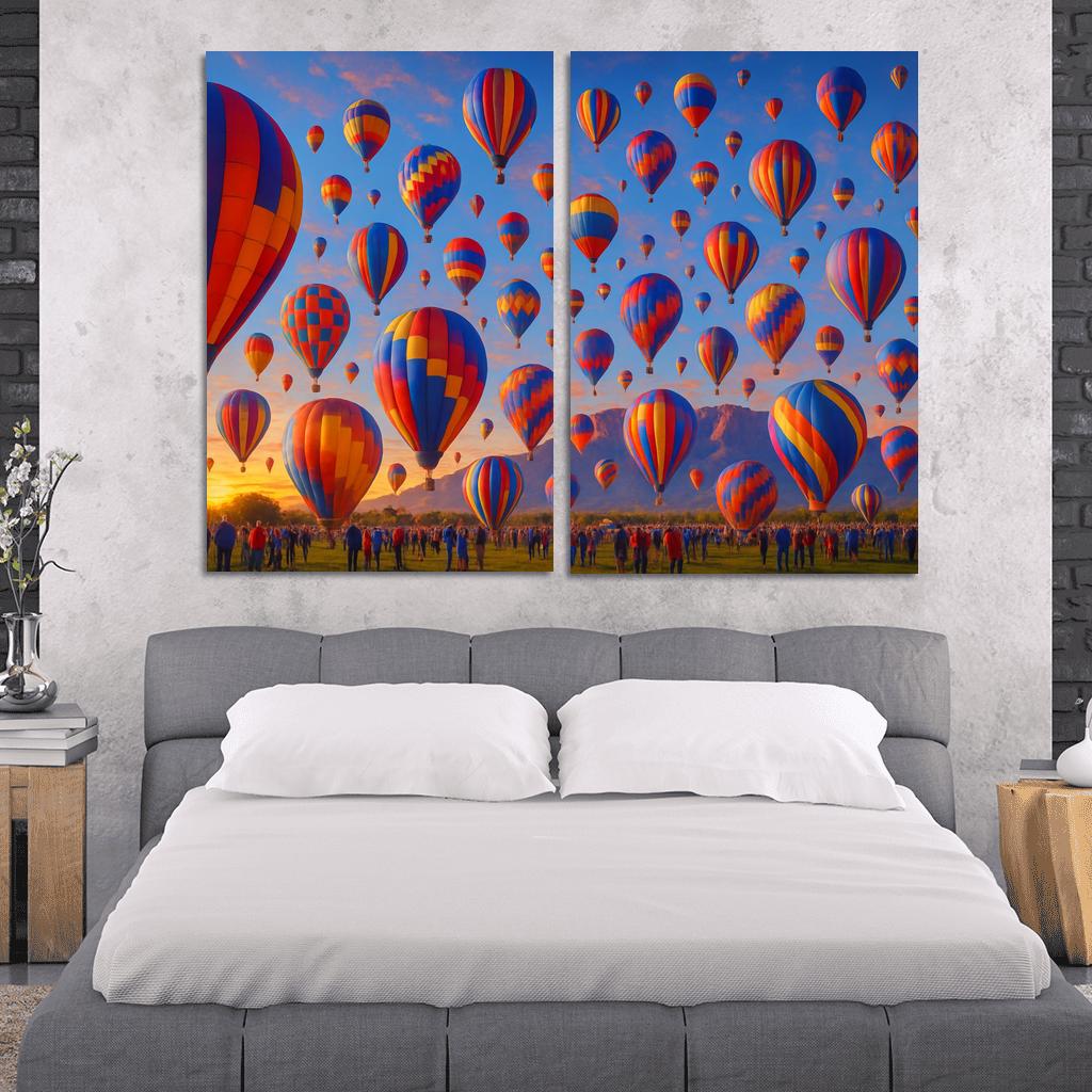Albuquerque International Balloon Fiesta modern paintings frame
