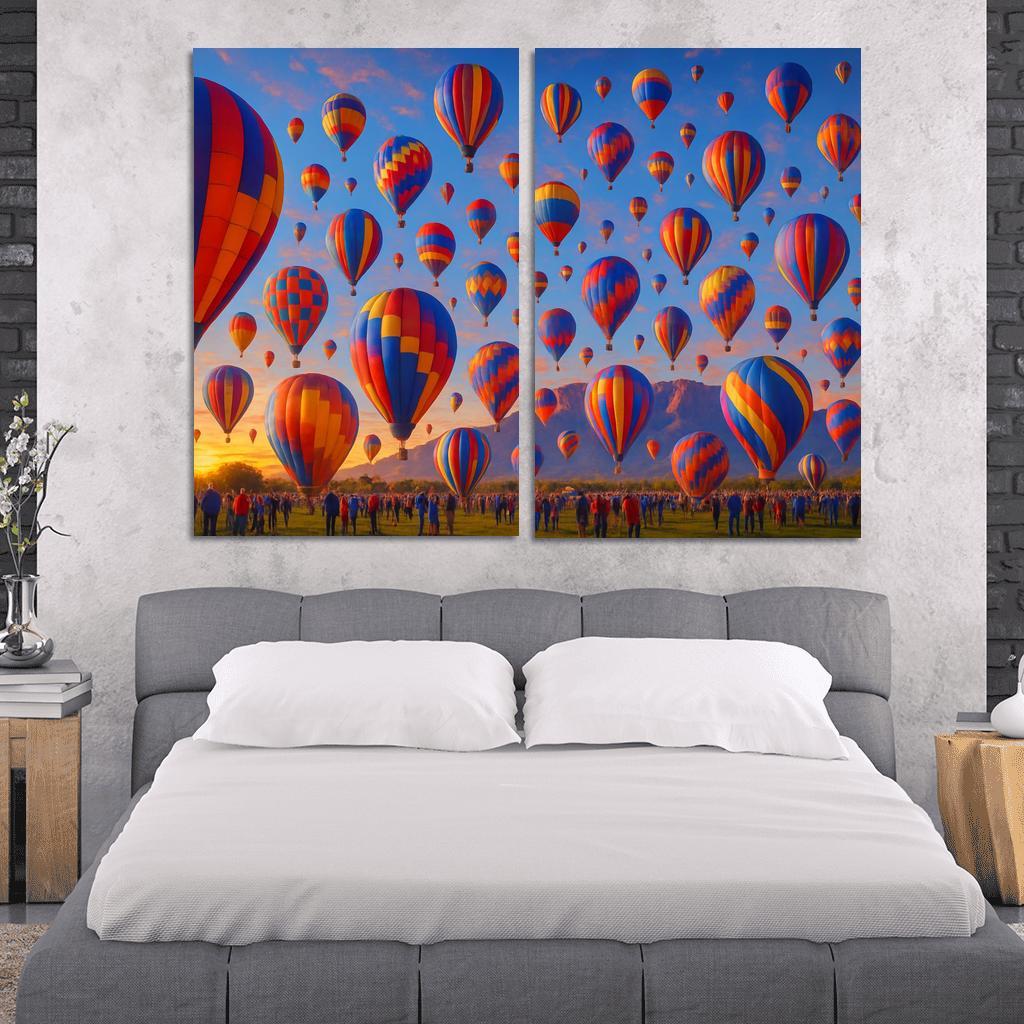 Albuquerque International Balloon Fiesta modern paintings frame