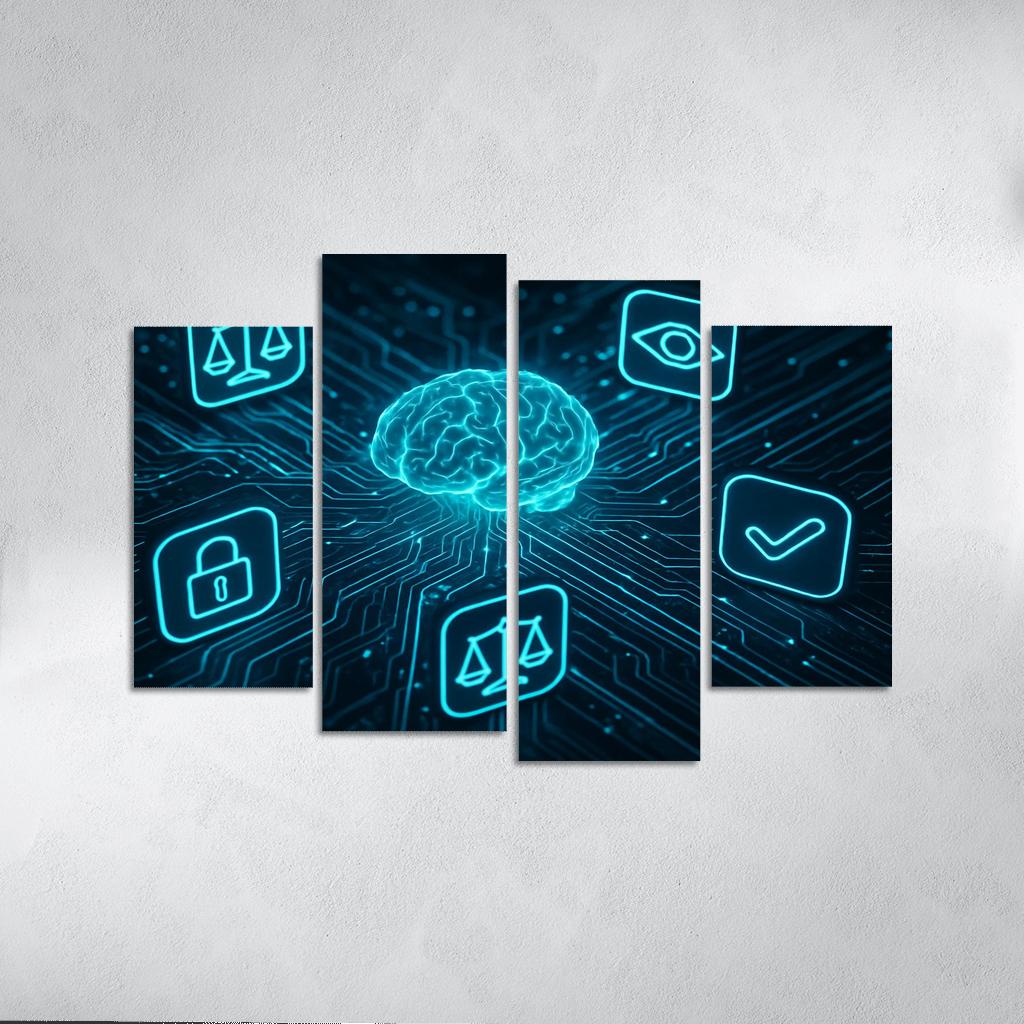 Ethical Artificial Intelligence: Building Responsible Technologies premium artwork frames