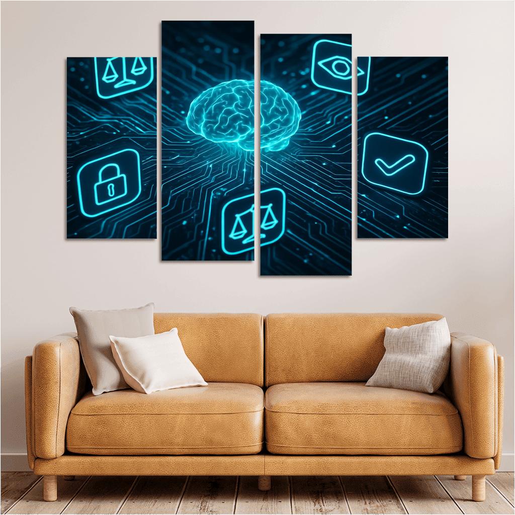 Ethical Artificial Intelligence: Building Responsible Technologies premium artwork frames