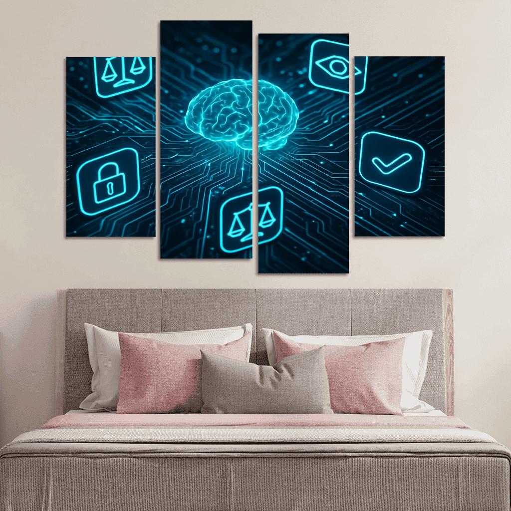 Ethical Artificial Intelligence: Building Responsible Technologies premium artwork frames