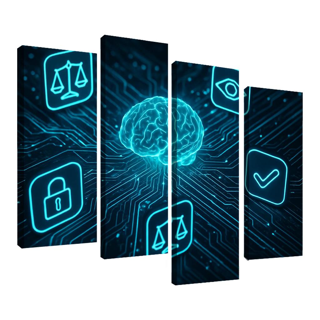 Ethical Artificial Intelligence: Building Responsible Technologies premium artwork frames