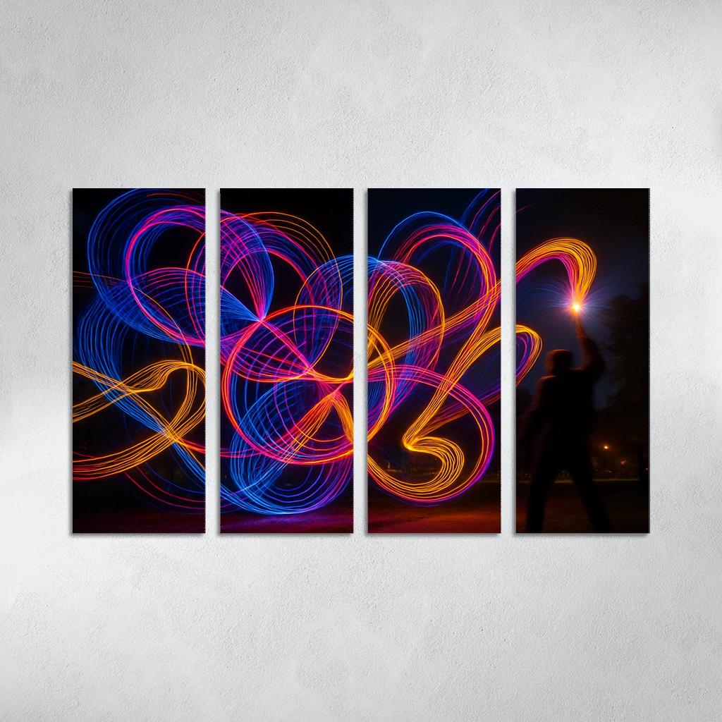 Experimental Light Painting Photography decor