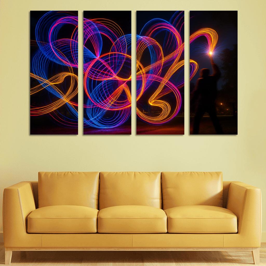 Experimental Light Painting Photography decor