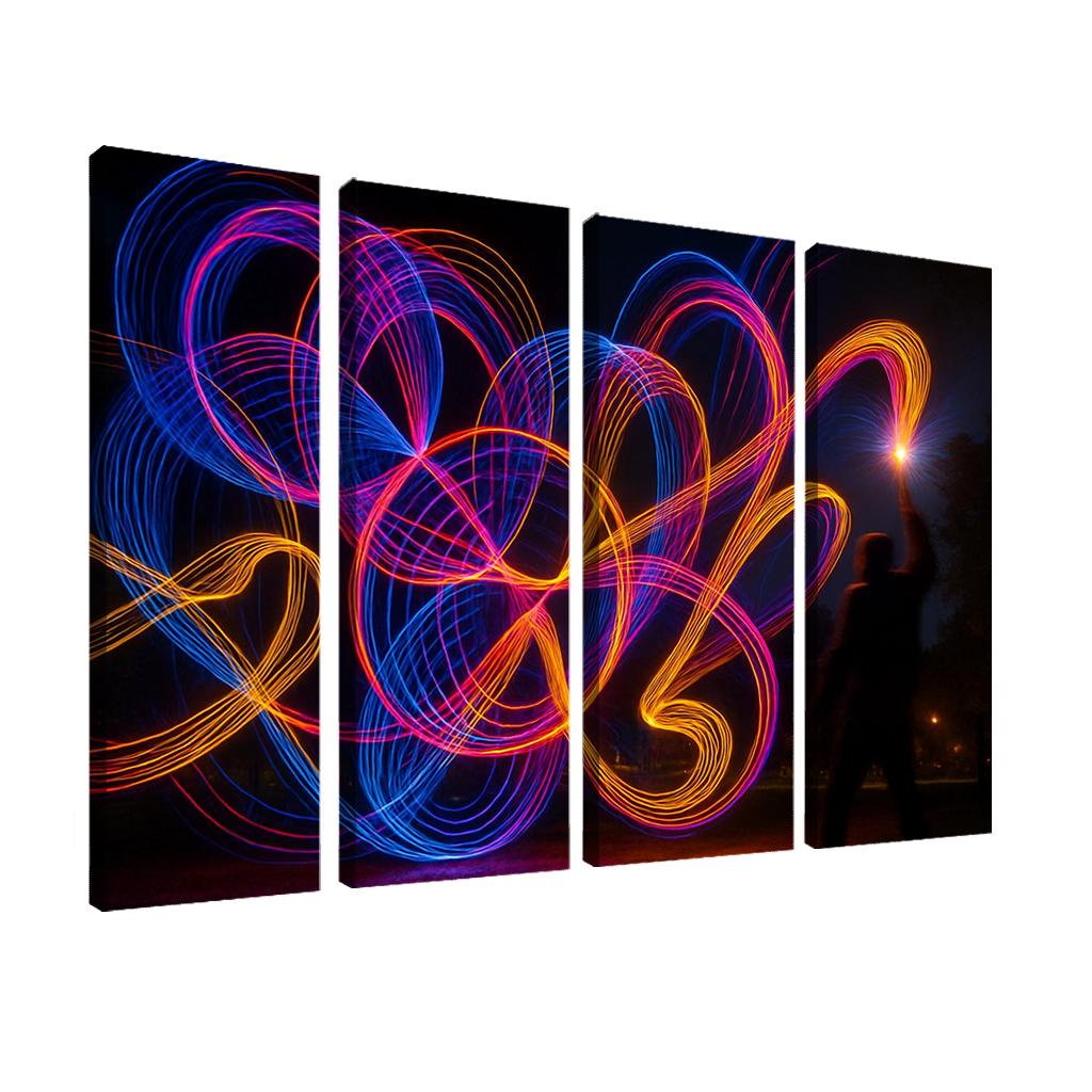 Experimental Light Painting Photography decor