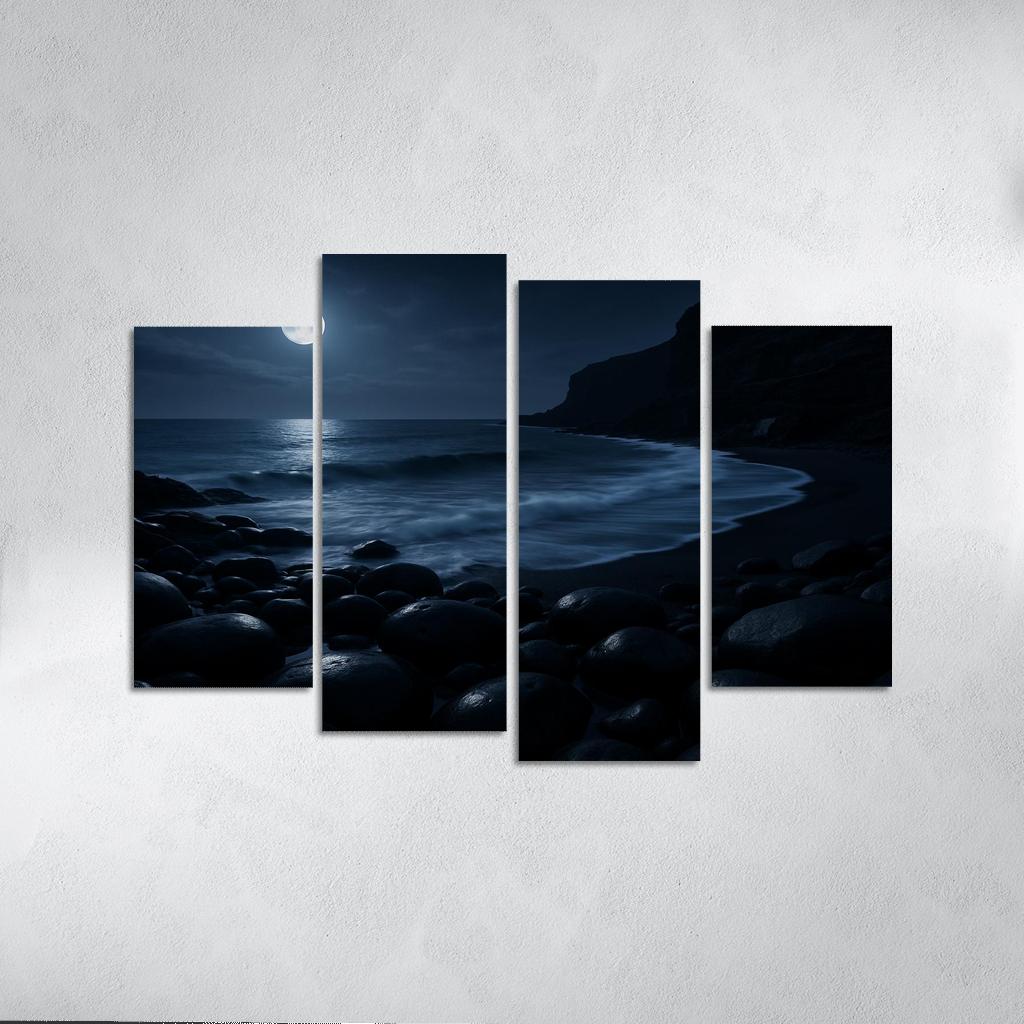 Moonlit Obsidian Coast home decor