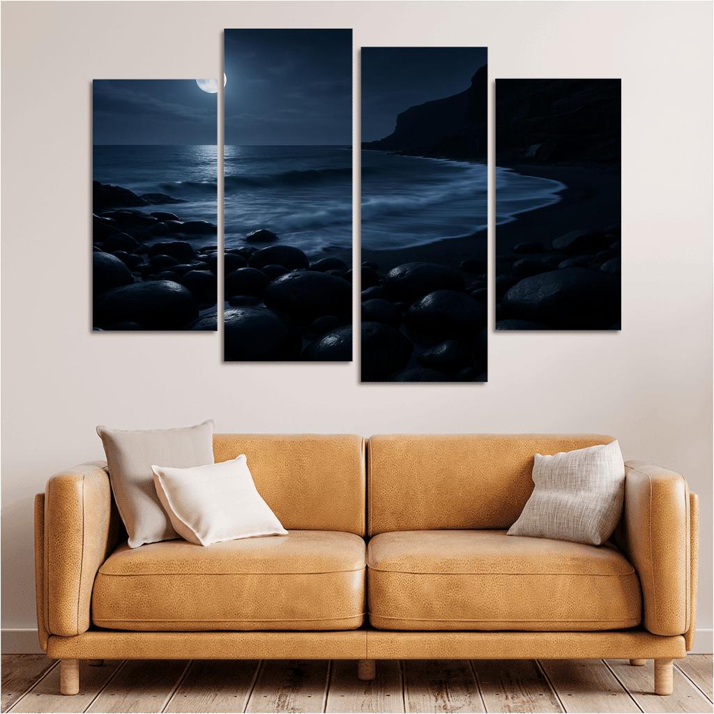 Moonlit Obsidian Coast home decor