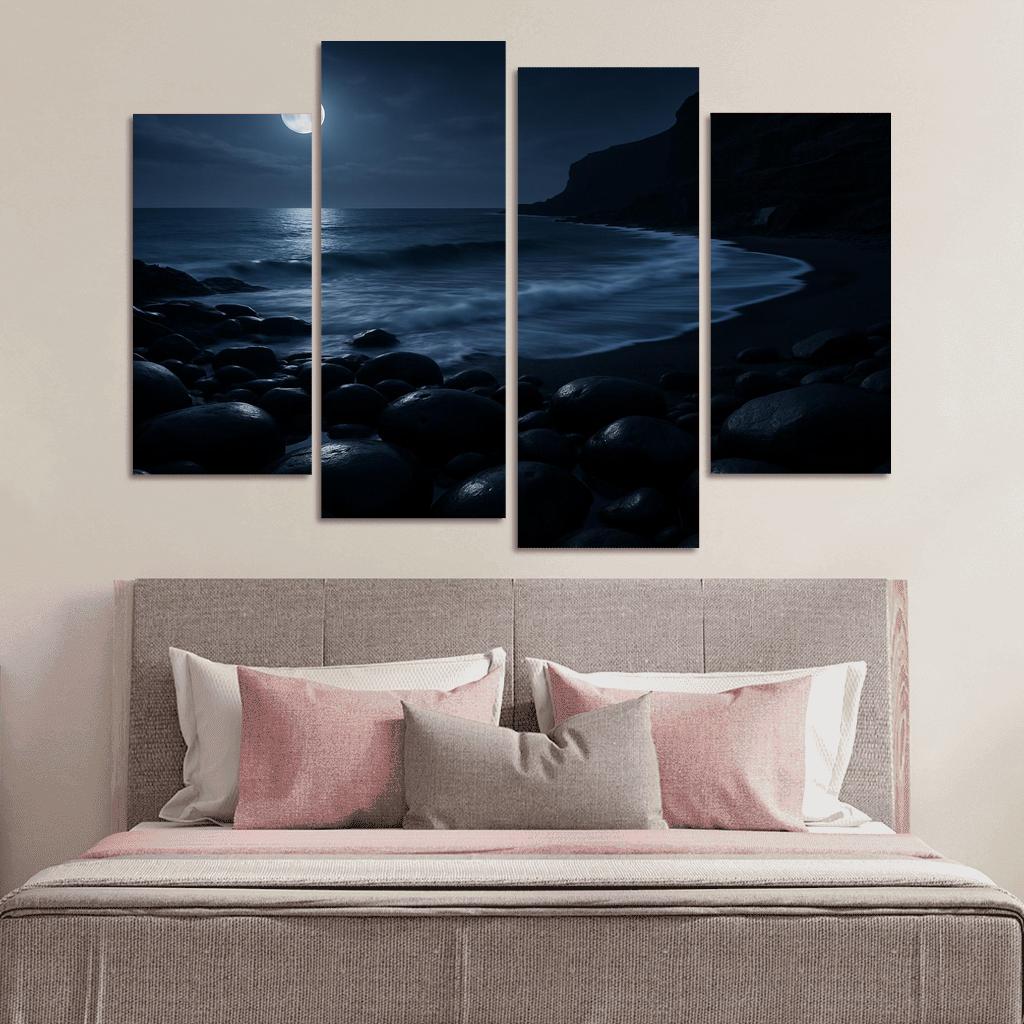 Moonlit Obsidian Coast home decor
