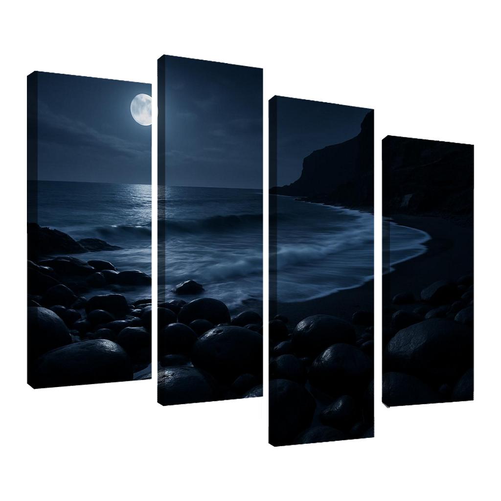 Moonlit Obsidian Coast home decor
