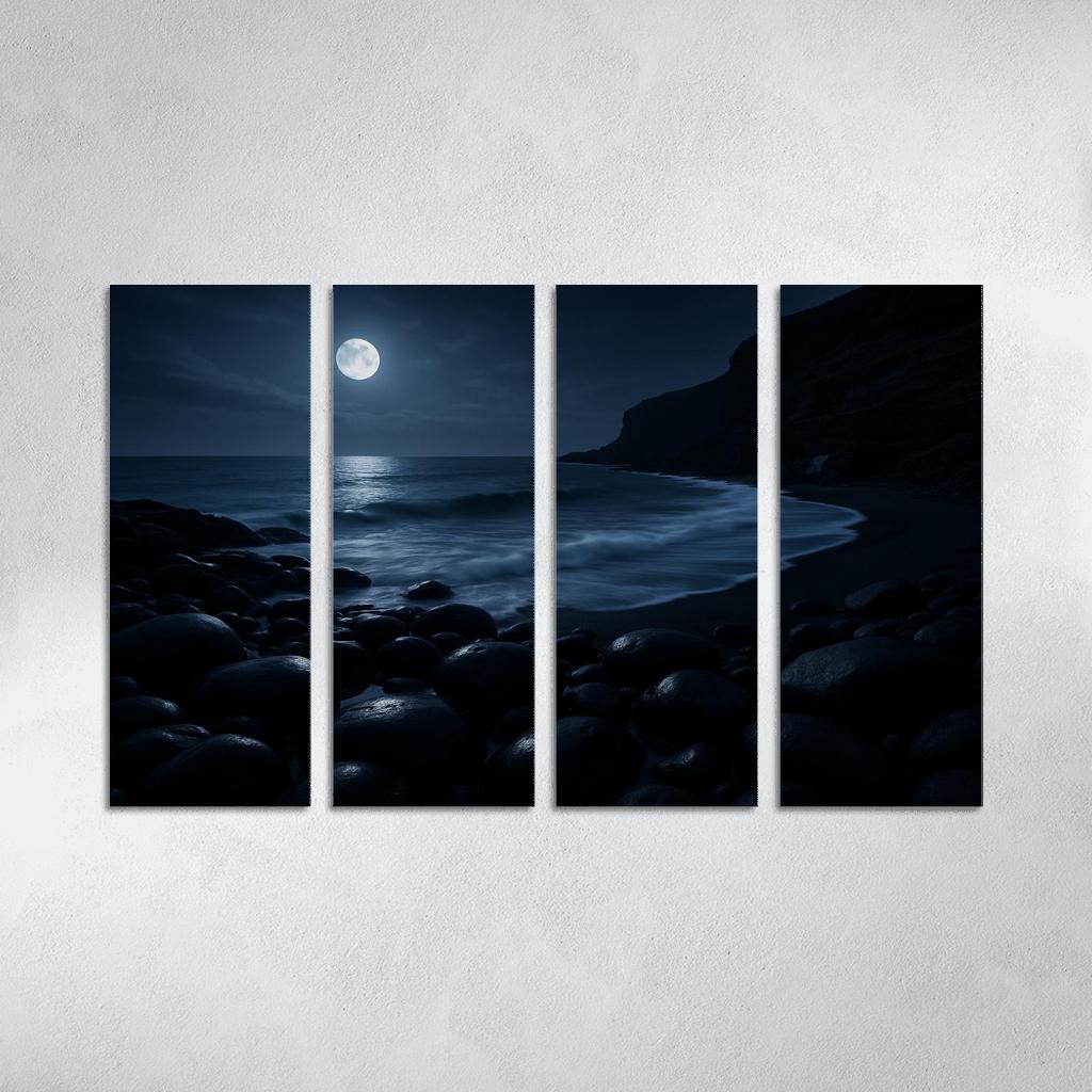 Moonlit Obsidian Coast home decor