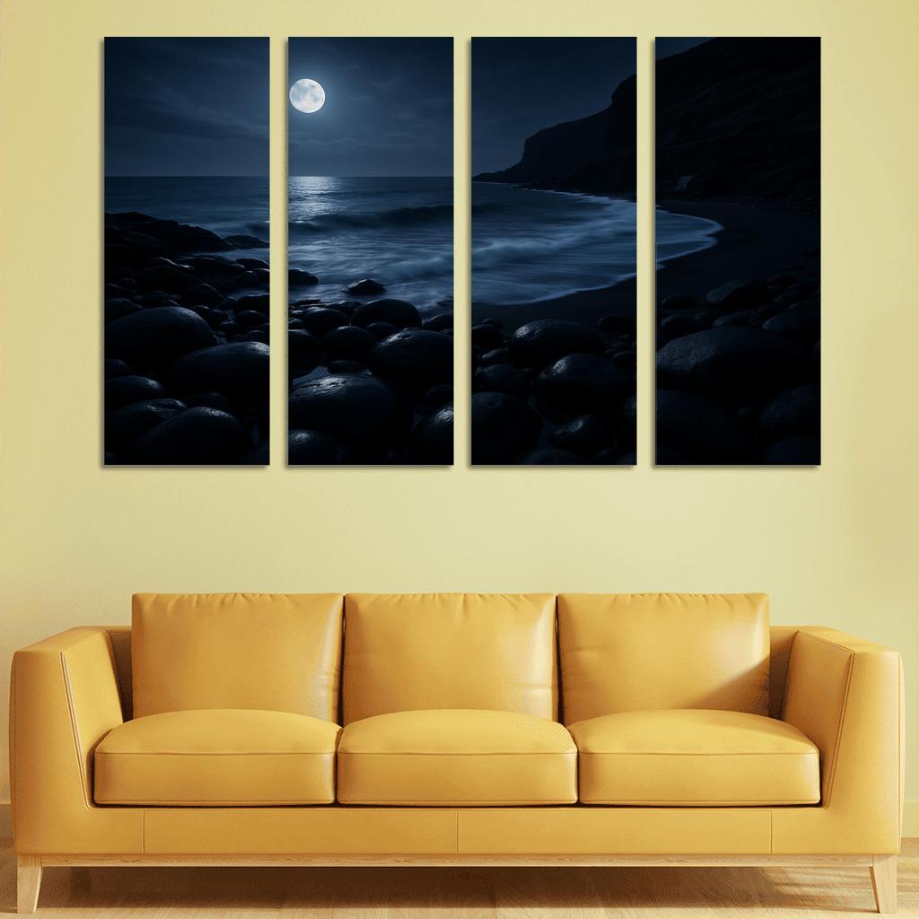 Moonlit Obsidian Coast home decor