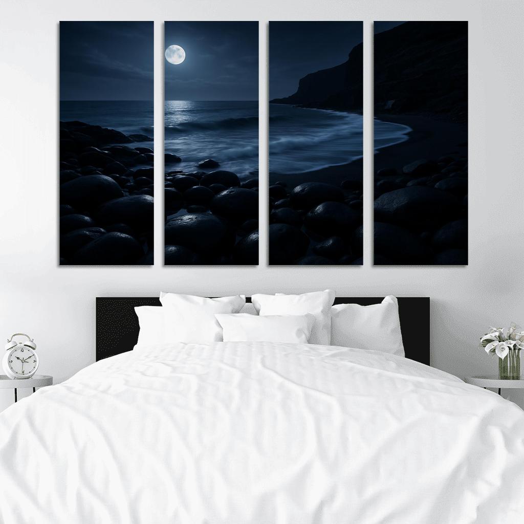 Moonlit Obsidian Coast home decor