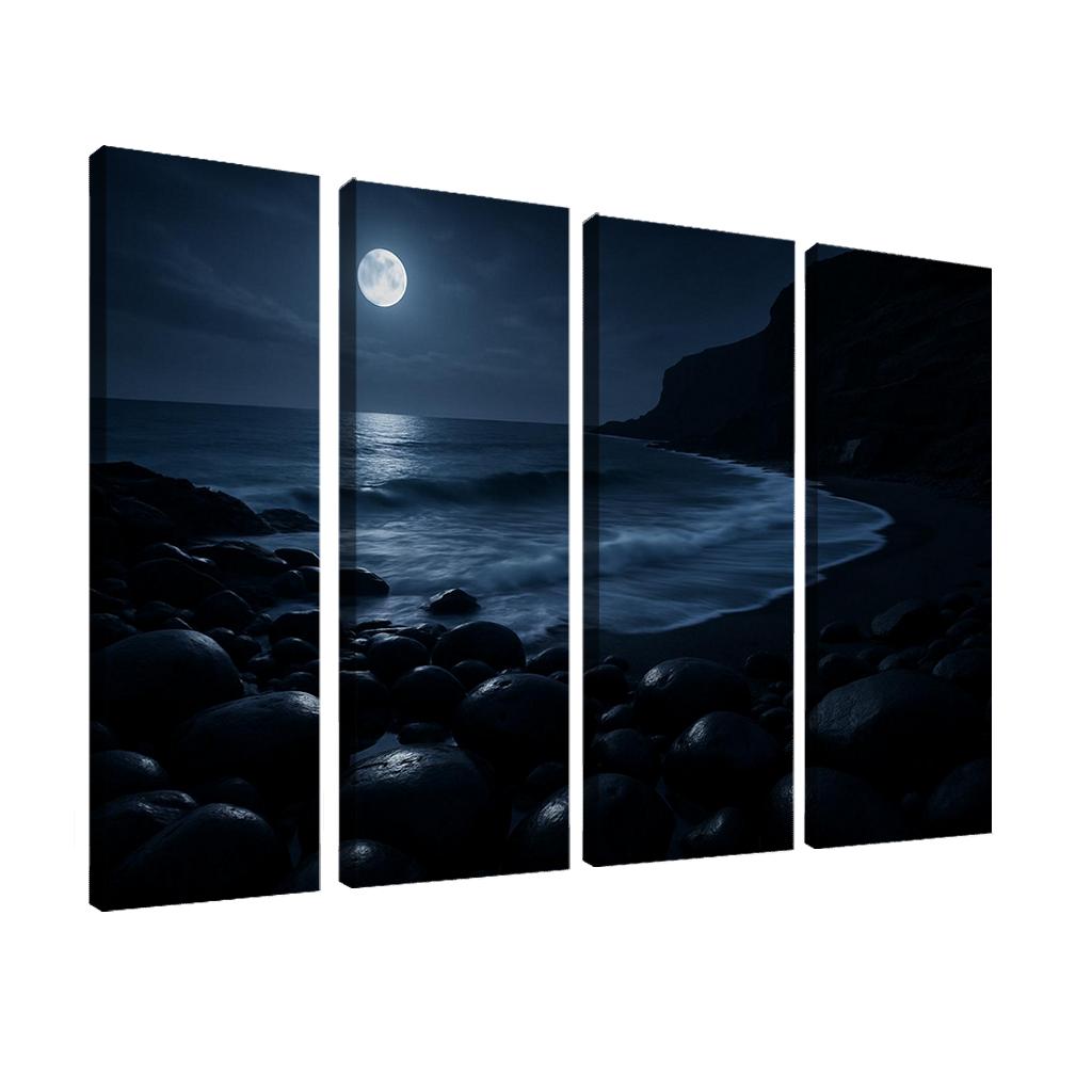 Moonlit Obsidian Coast home decor