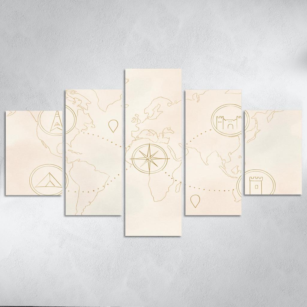 Passport Of Memories canvas paintings frame