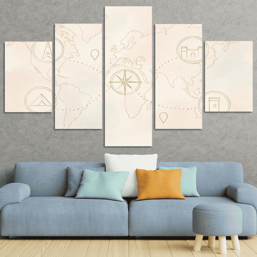 Passport Of Memories canvas paintings frame