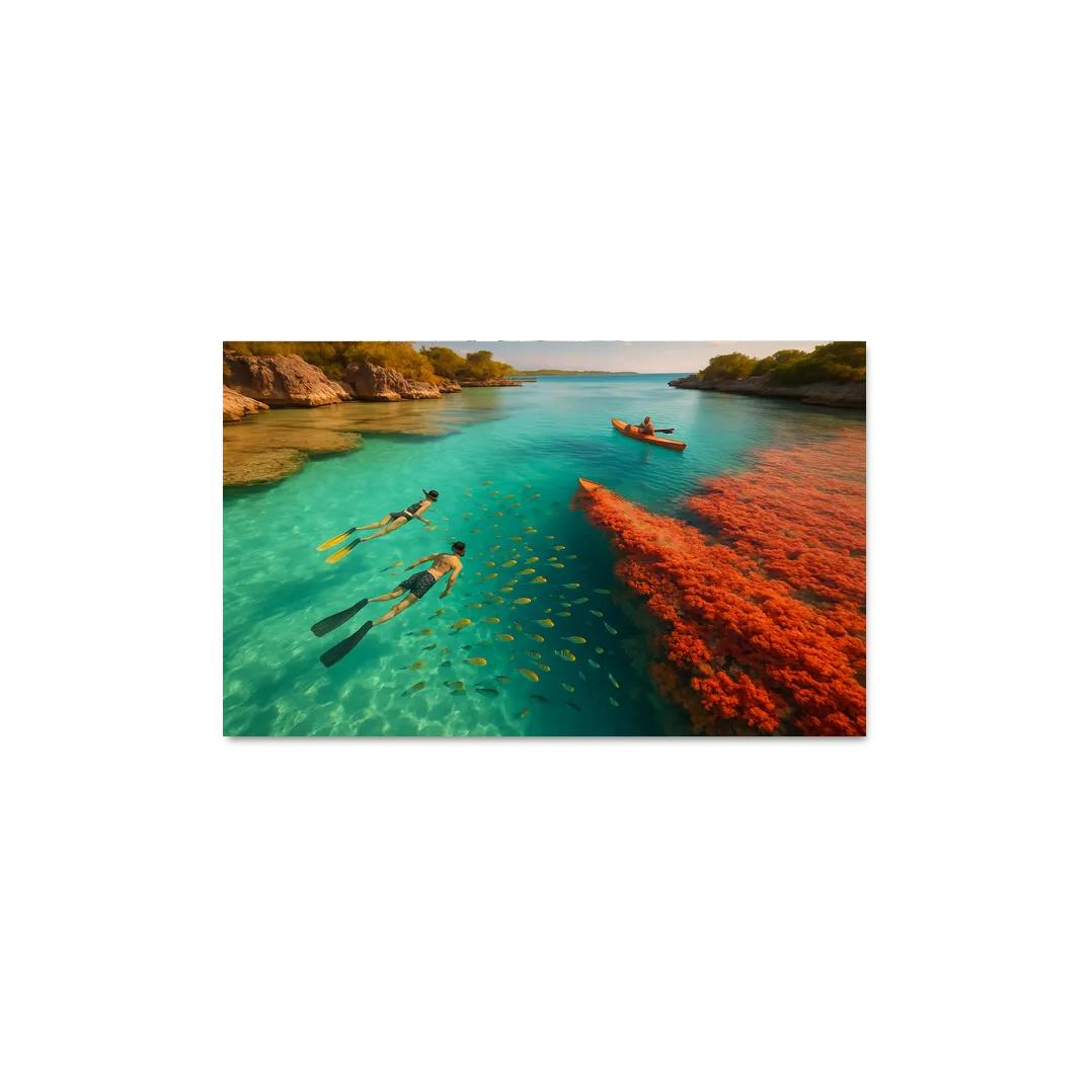 Glasswater Point Lagoon modern paintings frame