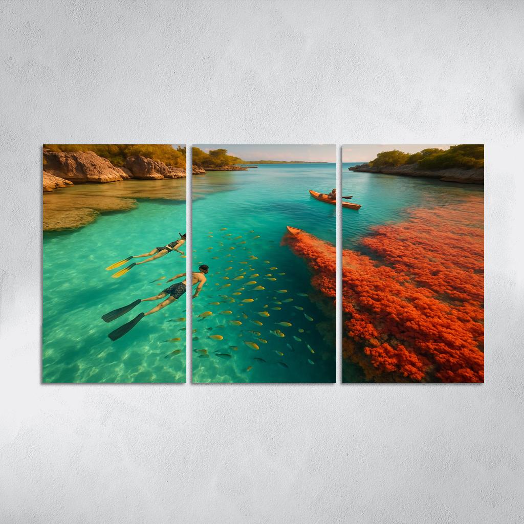 Glasswater Point Lagoon modern paintings frame