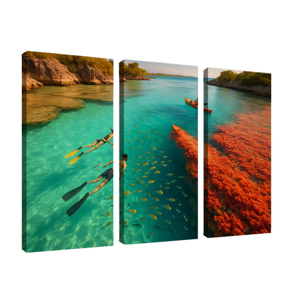 Glasswater Point Lagoon modern paintings frame