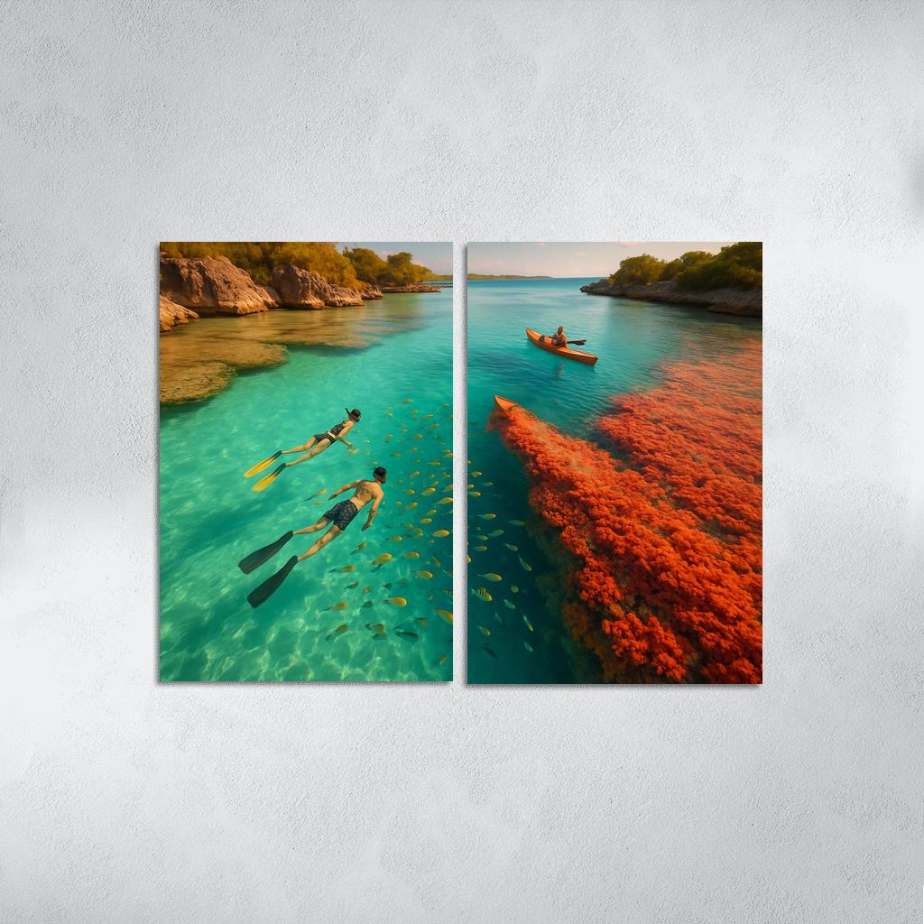Glasswater Point Lagoon modern paintings frame
