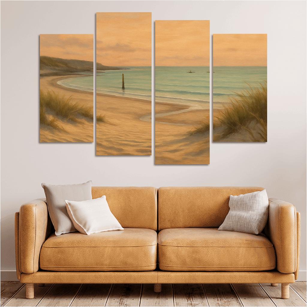 Whispering Dune Cove abstract paintings frame