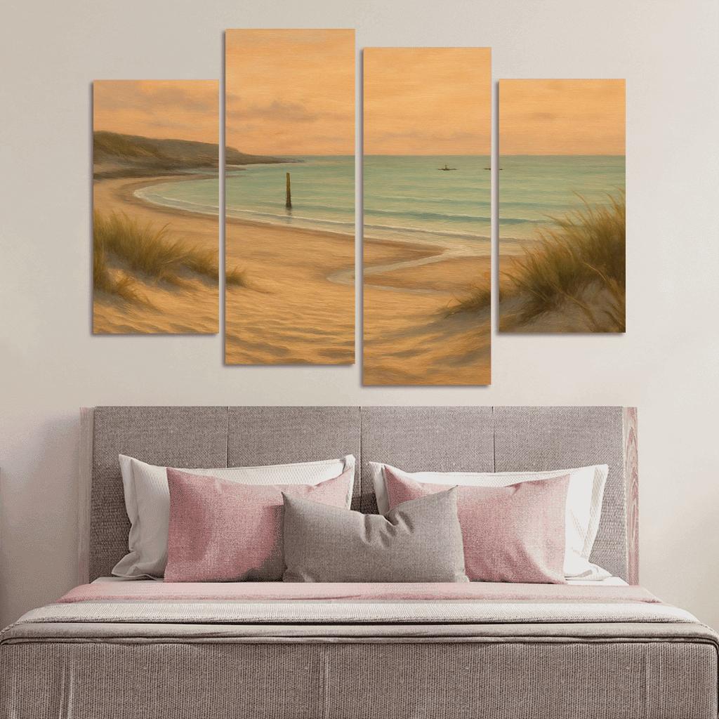 Whispering Dune Cove abstract paintings frame