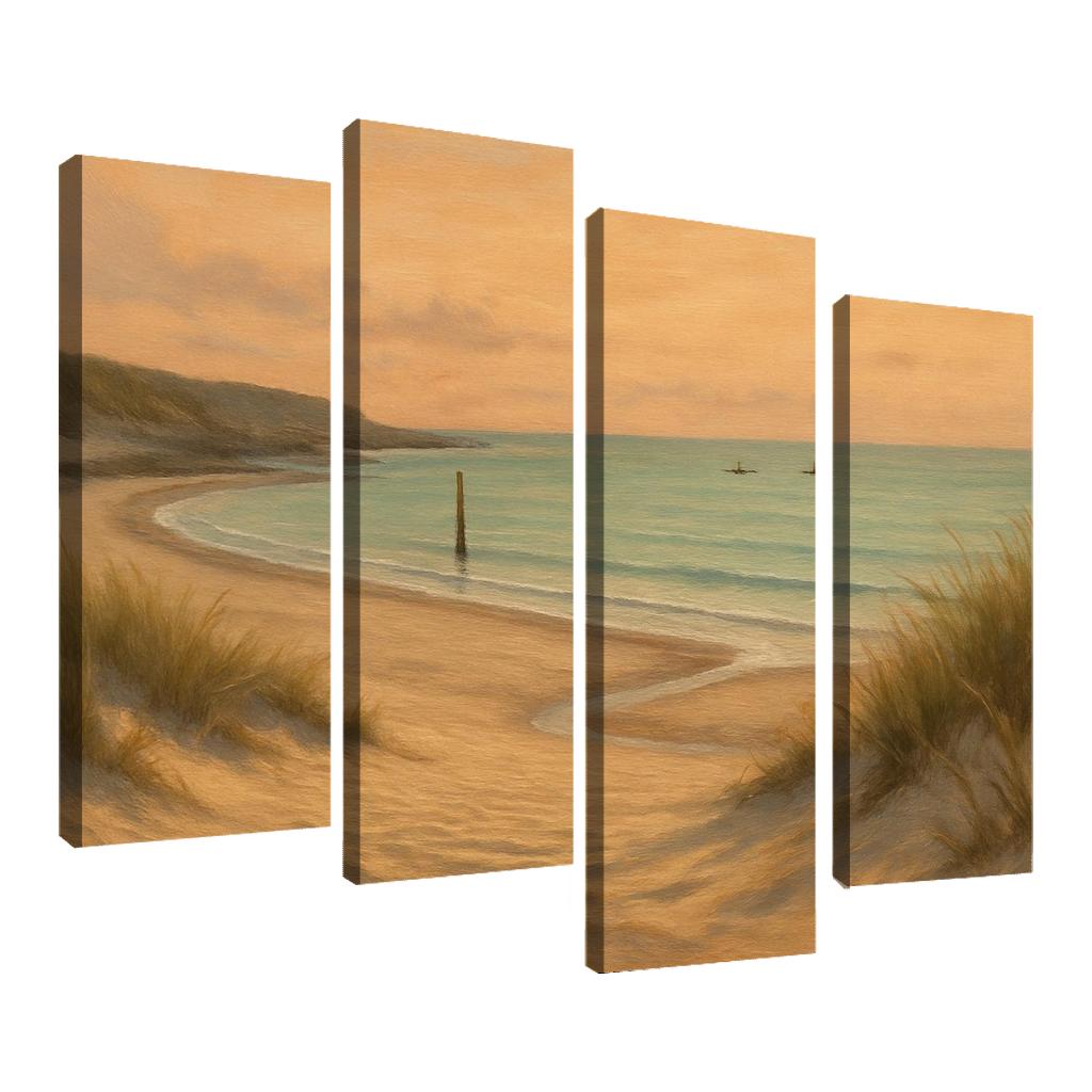Whispering Dune Cove abstract paintings frame