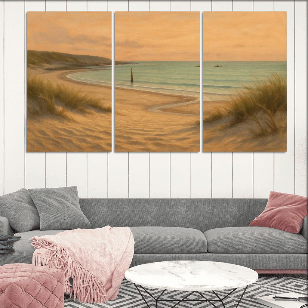 Whispering Dune Cove abstract paintings frame