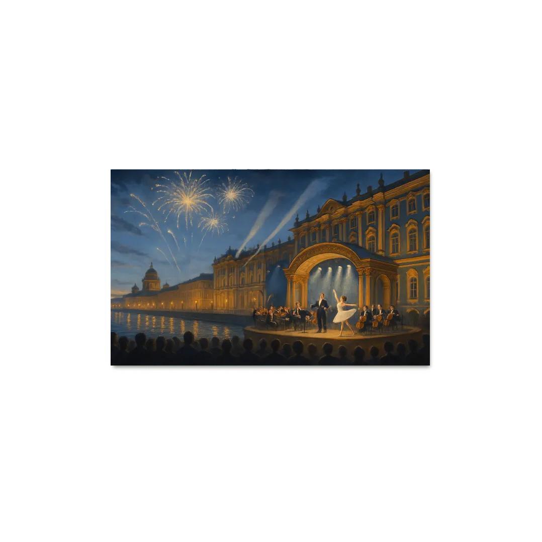 White Nights Festival St Petersburg custom paintings frame
