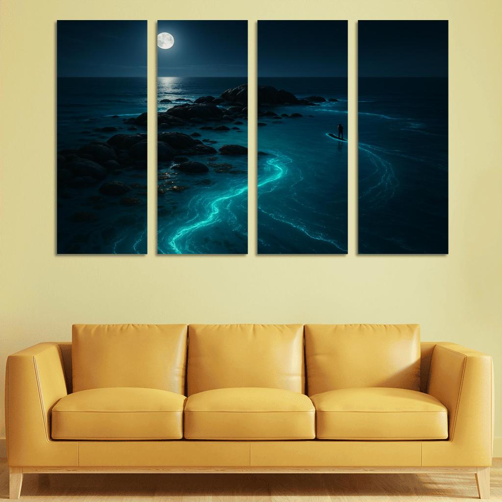 Luminous Tide Archipelago framed paintings