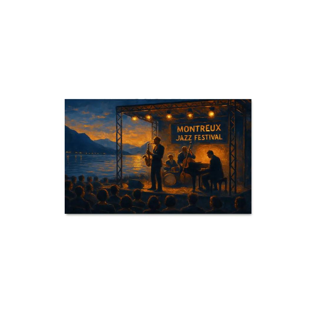 Montreux Jazz Festival Switzerland one-piece frames