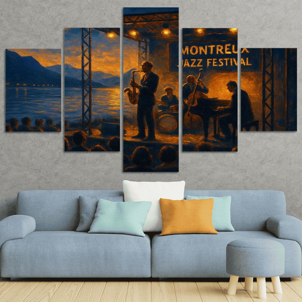 Montreux Jazz Festival Switzerland one-piece frames