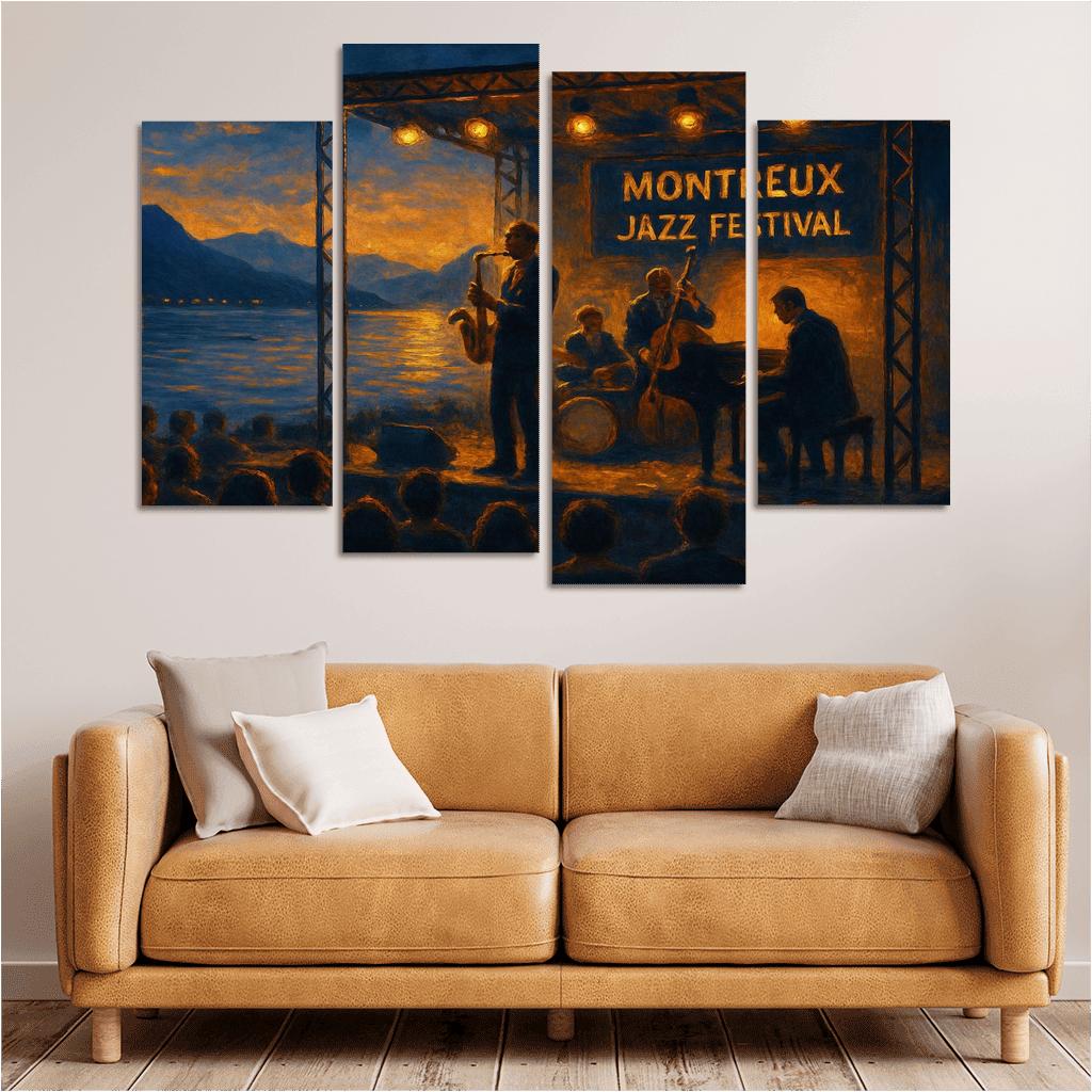 Montreux Jazz Festival Switzerland one-piece frames