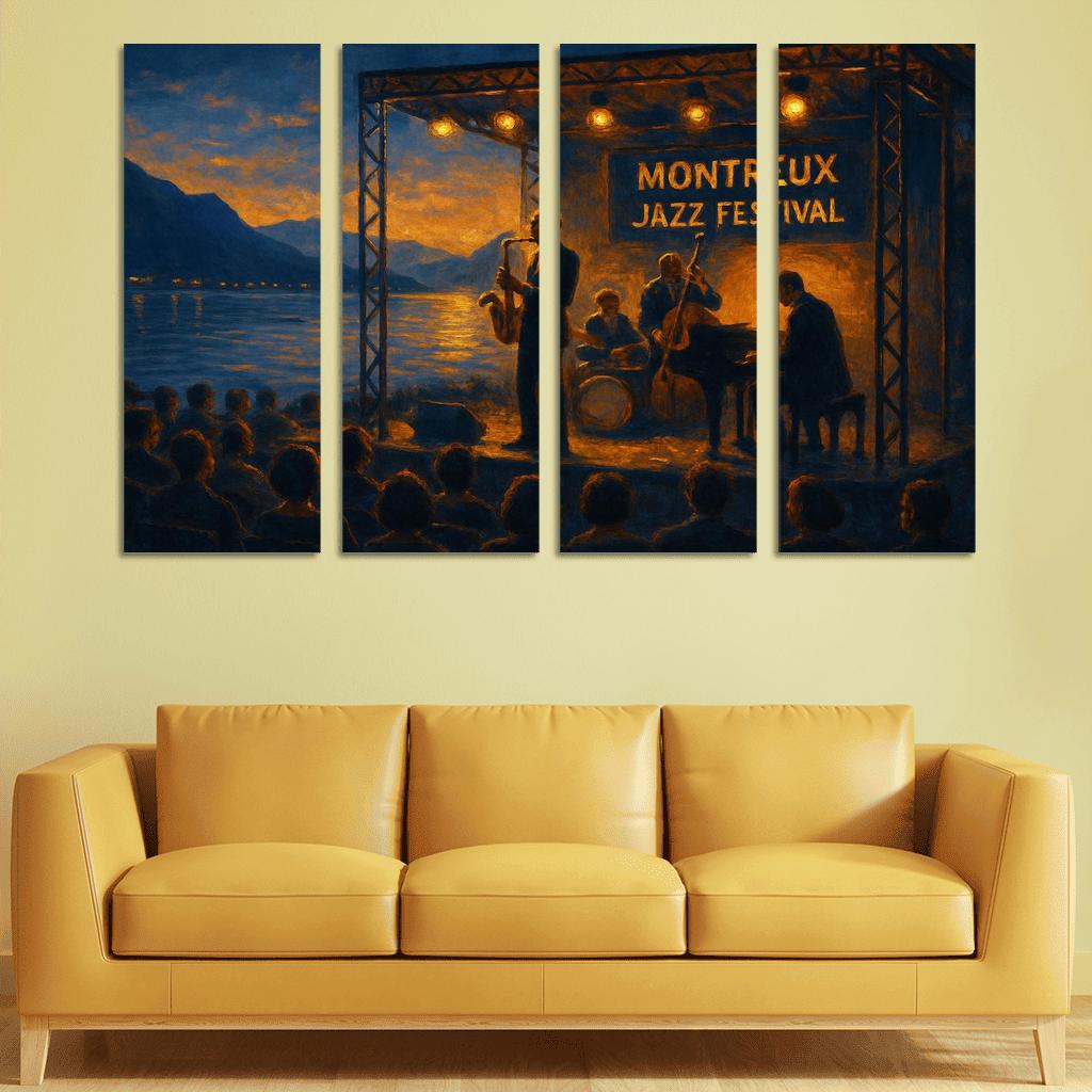 Montreux Jazz Festival Switzerland one-piece frames