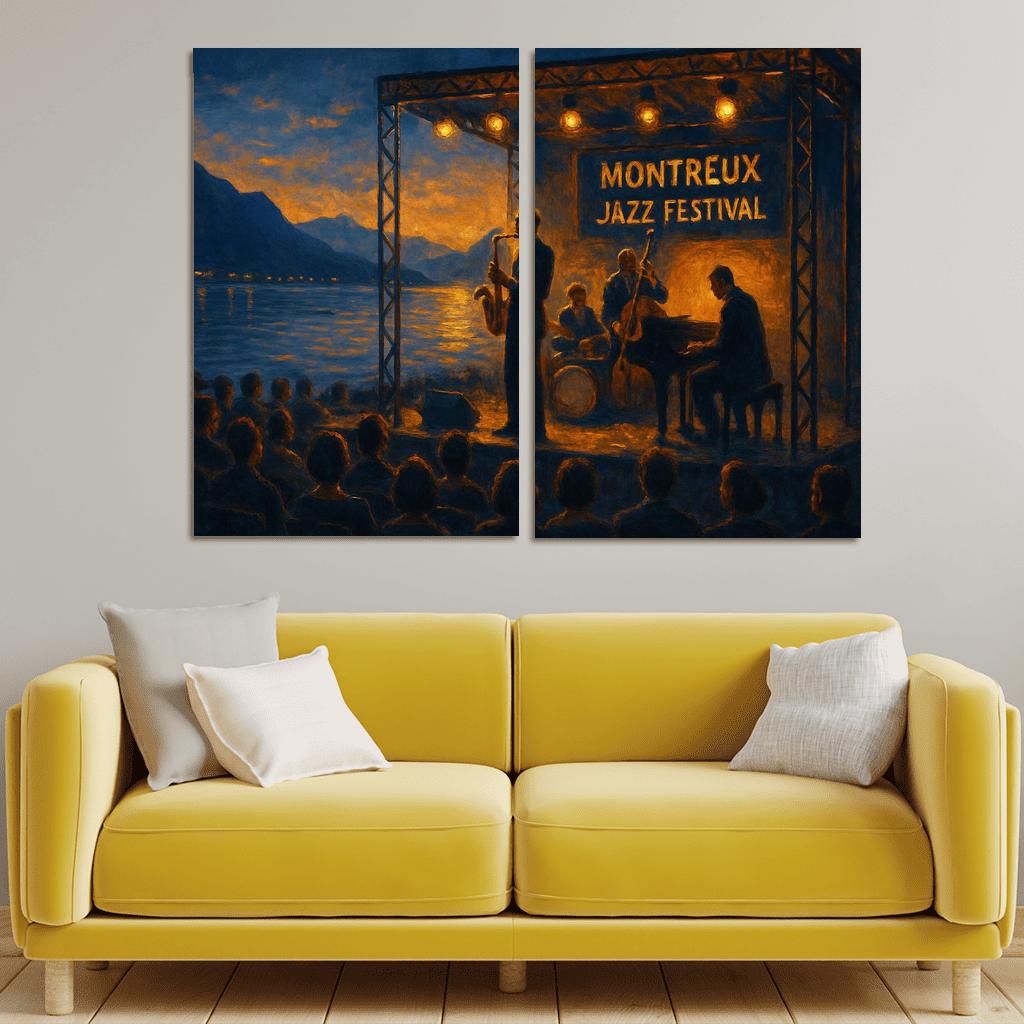 Montreux Jazz Festival Switzerland one-piece frames