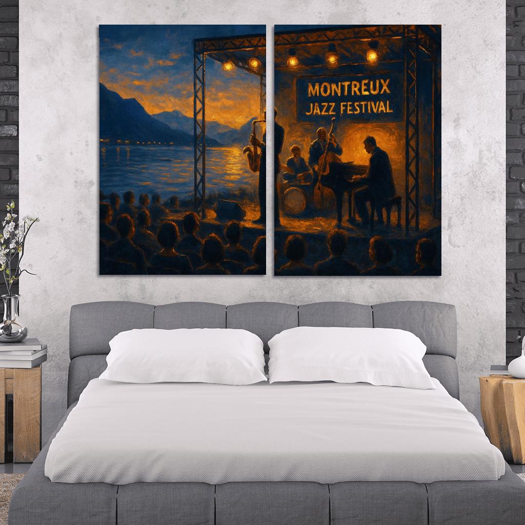 Montreux Jazz Festival Switzerland one-piece frames