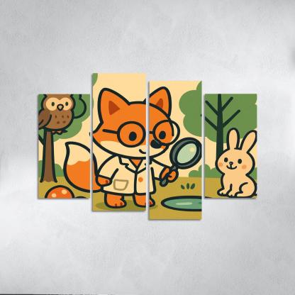 Forest Scientist Fox Club art trends