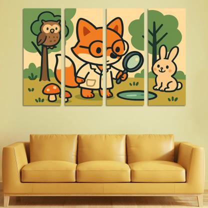 Forest Scientist Fox Club art trends