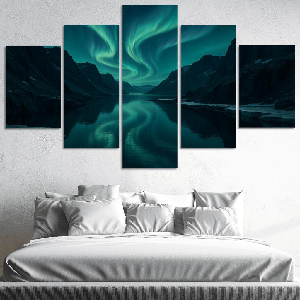 Aurora Over Glassy Fjord decor