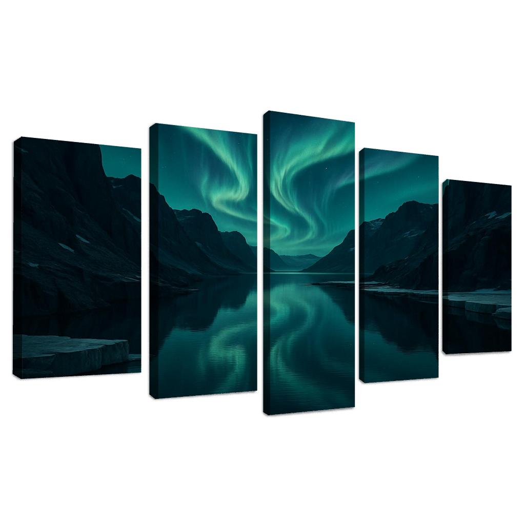 Aurora Over Glassy Fjord decor